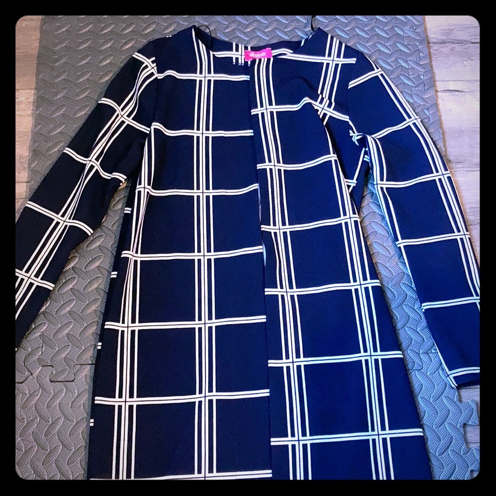 Blue and white light coat. S